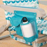 playa plegable y reclinable 5 posiciones, Silla portátil plegable 55x67,5x86cm, Incluye cojín, 1 bolsillo, 1 bolsa con cremallera y topes antivuelco, Sillas de playa - details 51