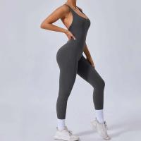 Conjunto de gimnasio para mujer mejorado con acolchado, traje de yoga, ropa deportiva, azul marino beige, 2024 - details 10
