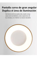Lámpara colgante LED redonda con rayas de madera 40 cm, 30 W, 3000 lúmenes, control remoto - details 12
