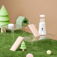 Plataforma transparente para hámster, soporte desmontable de altura ajustable para paisajismo, jaula decorativa para mascotas - details 6