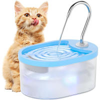 Fuente de agua para gatos, fuente para gatos de 100 oz/3 L, fuentes de agua para mascotas súper silenciosas para gatos de interior, luz LED de alarma de nivel de agua, fuente para gatos con grifo con bomba silenciosa para gatos y perros, sin BPA, fácil de - details 7