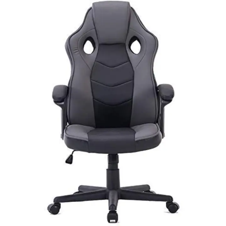 Oficina Ergonómica para Gamers Sillón de Juegos con Cuero Sintético Relajado Altura Ajustable - 1