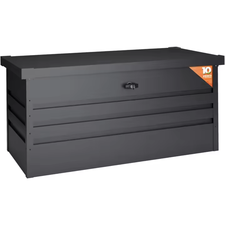 Caja de Almacenamiento Exterior Robusta de 450 L 120x61x62cm Espesor 0,40mm Tapa Abatable - 1