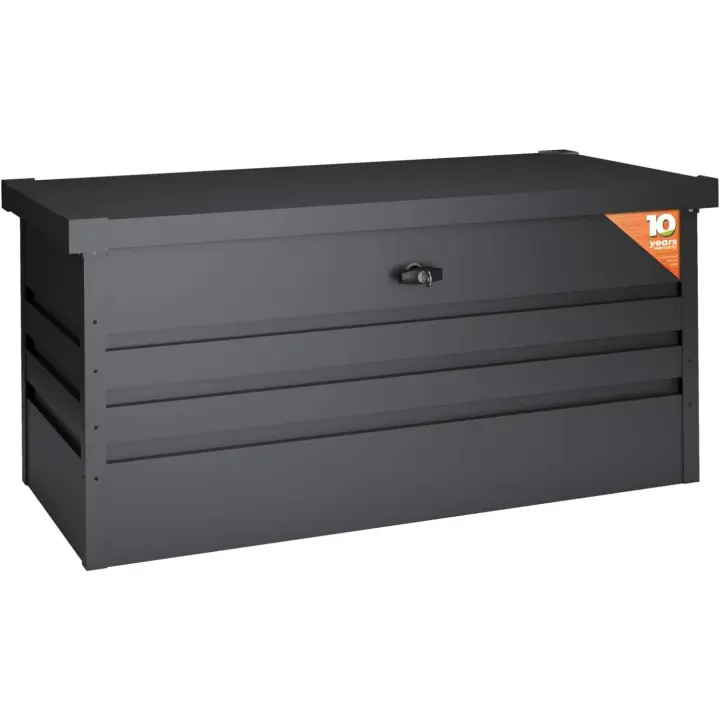 Caja de Almacenamiento Exterior Robusta de 450 L 120x61x62cm Espesor 0,40mm Tapa Abatable - 1