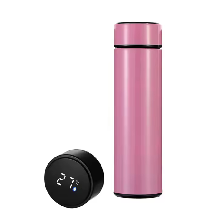 Taza de Pantalla LED de Acero Inoxidable 304 Diseño para Bebidas Calientes/Frías - 1