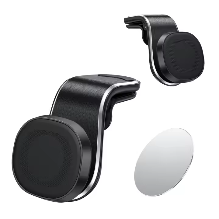 Soporte magnético de teléfono para coche, montaje con Clip magnético para GPS, Smartphone, soporte giratorio para iPhone y Xiaomi, 360 - 1