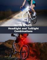 Luces de bicicleta ultra delgadas, luces de bicicleta recargables delanteras y traseras, luz de bicicleta de 4+6 modos, luces de ciclo impermeables IP65 para seguridad vial - details 0