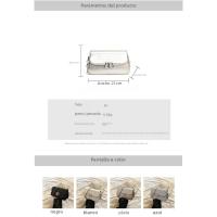 Premium Textura Ligera Bolsa De Lujo De Las Mujeres 2025 Nueva Moda Simple Cadena Pequeña Bolsa Cuadrada Versátil Hombro Bolsa De Mensajero - details 0