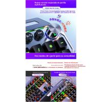 K100 Metal Verdadero Teclado Mecánico Pomo Reposamanos Gaming Eje Cian Cableado USB - details 3