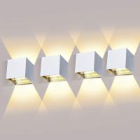 8 Piezas Aplique Pared Exterior/Interior 3000K Blanco cálido Aplique de Pared Ángulo de haz Ajustable Aplique Pared LED Impermeable - details 22