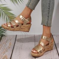 Sandalias de tacón de cuña de verano para mujer - details 3
