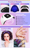 SUN X19 MAX-secador de uñas UV profesional, lámpara de esmalte de Gel de secado rápido, 72 cuentas, 320W - details 4
