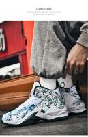 Zapatos de baloncesto para deportes al aire libre con logotipo de marca, Zapatos para correr de malla transpirable a la moda para hombre - details 10