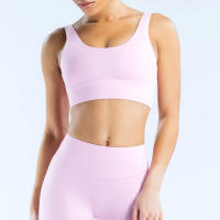 Nuevo sujetador deportivo minimalista de spandex con costura nueva, adecuado para el fitness femenino, estiramiento, ropa de yoga transpirable. ﻿ - details 8