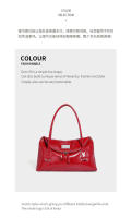 Bolso de hombro rojo de gran capacidad para mujer, nuevo y versátil - details 6