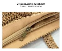 Nuevo Bolso tejido para vacaciones en la playa, bolso de mano de gran capacidad, bolso de hombro para mujer, bolso de mano versátil - details 8