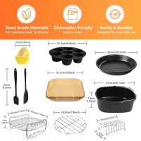 Accesorios para freidora de aire cuadrada, para Instant Vortex Plus, COSORI 6.4L, Tefal XXL 6.2L, Breville y la mayoría de las freidoras de aire 5.7L - details 1