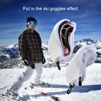 Funda protectora para gafas de esquí y nieve (sin gafas), antigolpes, impermeable, caja de gafas para motocicleta, bolsa de carcasa dura con cremallera de almacenamiento - details 0