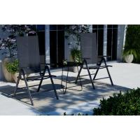 Silla plegable de aluminio Korfu, 67 x 59 x 113 cm, Carbón - details 1