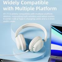 Auriculares inalámbricos con Bluetooth,Micrófono Desmontable Plegable,Sonido envolvente, Cancelación De Ruido, HiFi - details 1