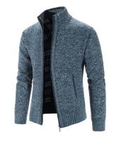 Suéter de punto para hombre, cárdigan de lana informal para primavera y otoño e invierno, chaqueta de suéter para hombre de color sólido de talla grande - details 7