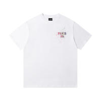 Nueva colección de verano con logotipo impreso frontal, camiseta deportiva de algodón puro con cuello redondo para hombre, camisa informal de estilo básico para pareja - details 0