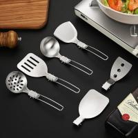 Utensilios de cocina plegables de acero inoxidable 304 Multifuncionales para acampar al aire libre - details 4