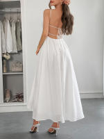 Vestido largo informal de vacaciones ajustado para mujer Primavera Verano - details 8