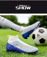 Zapatos deportivos de entrenamiento anchos para fútbol TF AG FG de tobillo alto antideslizantes Foo para interiores de césped para hombres y mujeres - details 1