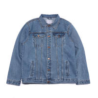 Chaqueta vaquera azul sólida de talla grande, estilo casual, vintage, de calidad, para hombre, primavera/otoño 2025 - details 0