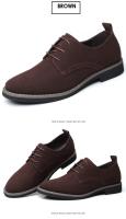 Zapatos Casuales de Oxforde Azul Talla Grande 38-48 Zapatos de Vestir Transpirables de Lujo para Hombres - details 30