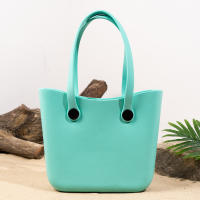 Bolso De Playa Grande Para Verano EVA Inodoro Para Mujer Bolsa De Picnic Con Agujeros Impermeable Bolsa De Hombro Con Manija - details 12