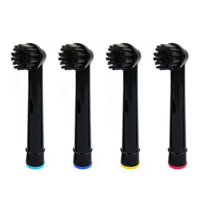 Cabezales de carbón de bambú para cepillo de dientes eléctrico Oral B, Advance Power, Pro Health, Triumph, 3D Excel, Vitality Precision, 4 unidades - 1
