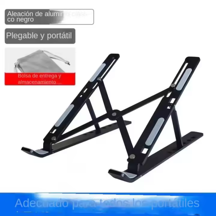 Soporte de aleación de aluminio de doble capa para portátil soporte de refrigeración soporte de almacenamiento de estante elevad - 1