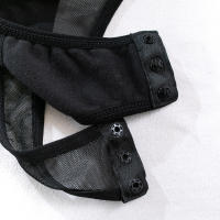 Nueva lencería erótica banda empalme guantes ajustados conjunto de tres piezas camisón camisón ropa interior sexy lencería erótica para mujeres - details 23
