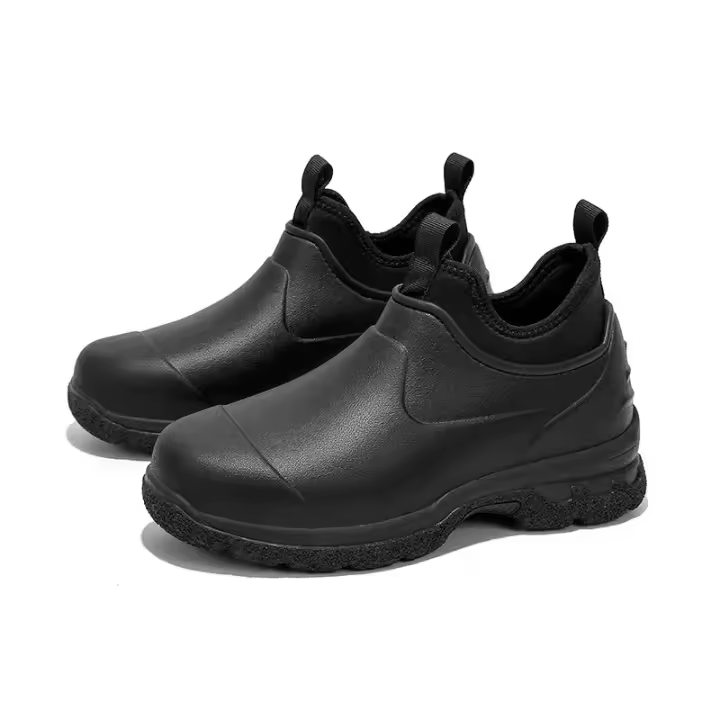 Botas de lluvia para hombre, botas de cocina para hombre, botas de lluvia cortas versátiles simples a la moda, zapatos impermeables resistentes al desgaste para cocina - 1