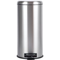 37,49 x 30,51 x 64,01 cm Bote de basura con pedal Redonda, Acero Inoxidable, 30L - details 0