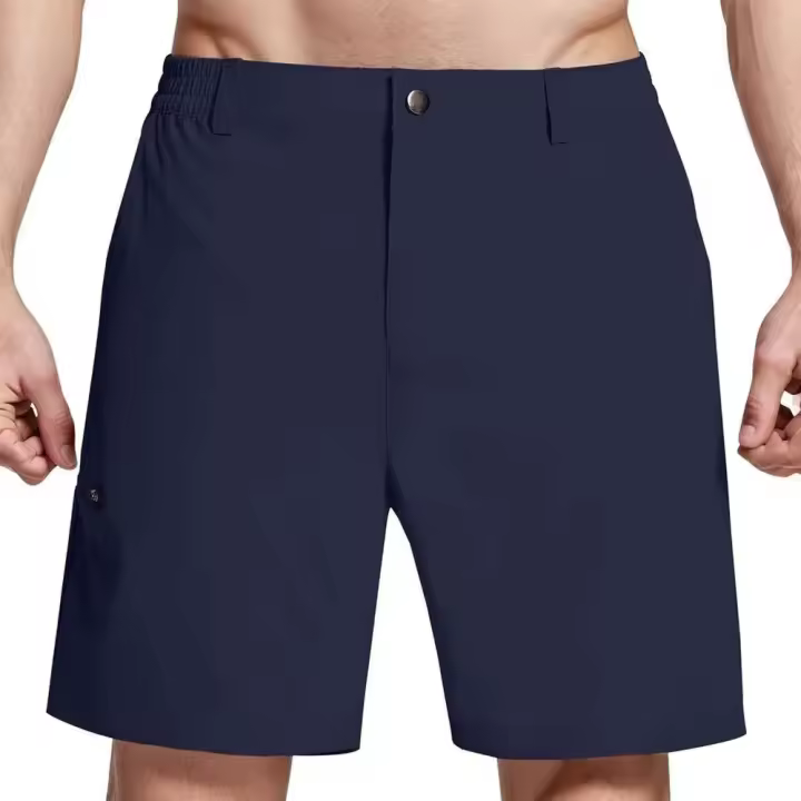 Pantalones cortos para hombre, pantalones deportivos de negocios con pierna recta, pantalones cortos informales para correr al aire libre - 1
