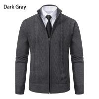 Chaqueta gruesa para hombre, cárdigan de punto con cuello levantado, cálido, para otoño e invierno - details 22