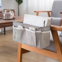 Bolsa de almacenamiento extraíble de gran capacidad con pegatina mágica, multibolsillo, litera, bolsa lateral para camas, cesta de almacenamiento de artículos diversos - details 14