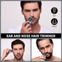 Recortador de vello Facial eléctrico para hombres, recortador de vello de nariz para corte de pelo, afeitadora de barba, barbería - details 1