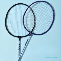 2 piezas de juego de raqueta de bádminton 777 con marco grande, construcción de aleación de hierro, disponible en azul, negro, morado - Incluye bolsa de transporte, perfecto para entusiastas de los deportes al aire libre, regalo ideal para Navidad y Año - details 0