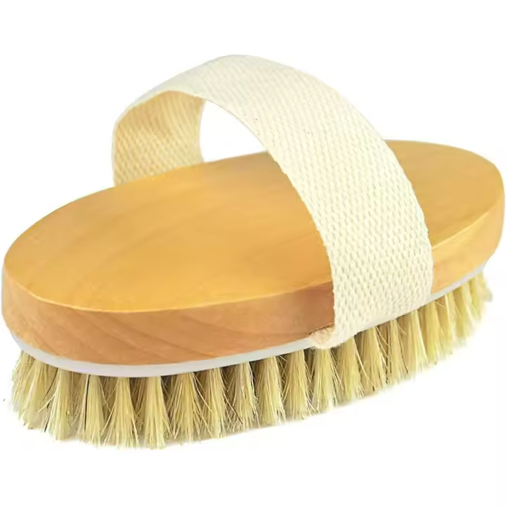 Scttomon Cepillo Exfoliante para Cuerpo de Pelo Natural para Piel Perfecta y Tratamiento de Celulitis - 1