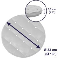 Taburete Ducha Redondo con Cojín Impermeable, Silla Regulable, Banqueta Tacos Antideslizantes, Sin Herramientas - Fabricado en España - details 5