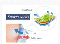Coolmax-calcetines de compresión de algodón para correr, medias térmicas transpirables para ciclismo al aire libre, baloncesto y esquí - details 4