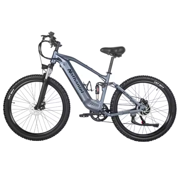 Bicicleta Eléctrica Nathaniel de Acero Aleado 27.5 pulgadas, Freno de Disco, Guardabarros Incluido, Para Adultos, Estilo Clásico - 1