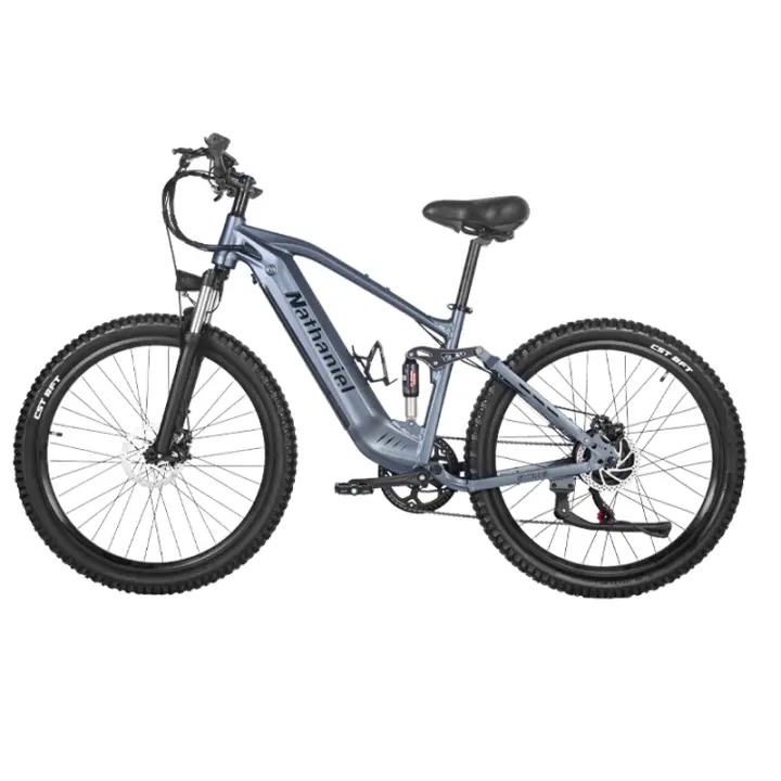 Bicicleta Eléctrica Nathaniel de Acero Aleado 27.5 pulgadas, Freno de Disco, Guardabarros Incluido, Para Adultos, Estilo Clásico - 1