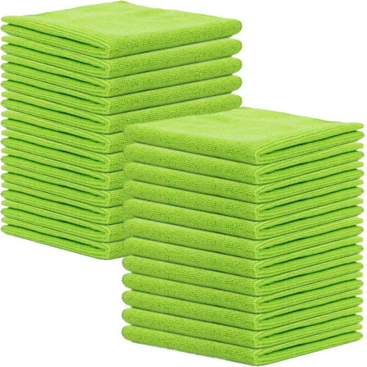 Toallas de Alta Absorción 24pcs Microfibra Gruesa Forma Cuadrada Para el Hogar y la Cocina - 1