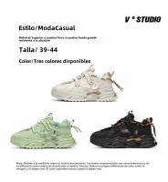 Nuevas zapatillas casuales de malla transpirable, cómodas zapatillas de plataforma para correr - details 2