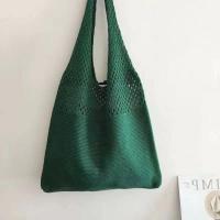 2025 Bolso de punto hueco para mujer, bolso tejido con dopamina, bolso de un solo hombro moderno y versátil, bolso de mano, Navidad - details 19